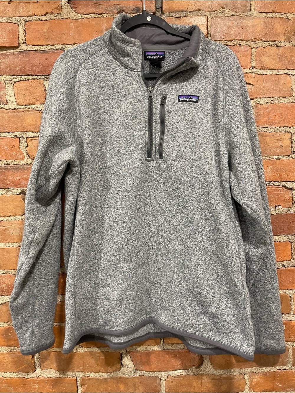 Patagonia Men’s Gray Quarter-Zip Fleece Pullover | XL